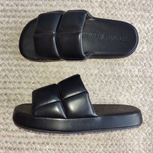 STAND STUDIO Black Lyrah Sandals Size 10